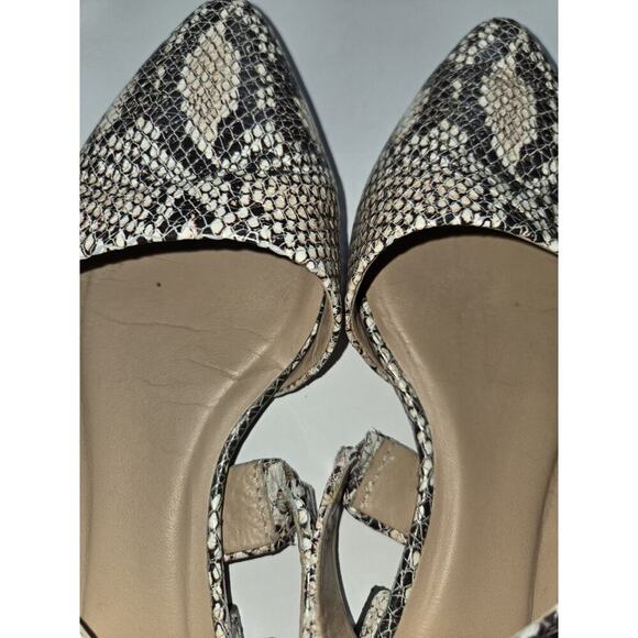 ABLE JOSELYNE Reptile embossed leather pointed toe slip ons 6.5 Womens - Picture 8 of 11